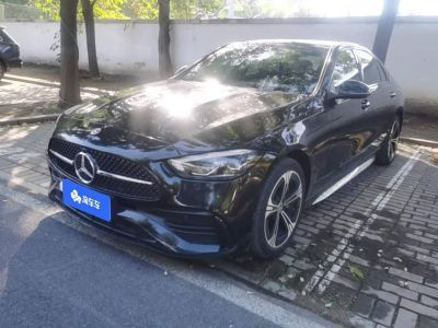 Mercedes-Benz C-Class, 2022 г., синий, 46 000 км Mercedes-Benz C-Class 2022 обновлённая версия C 260 L 皓夜 Спорт
