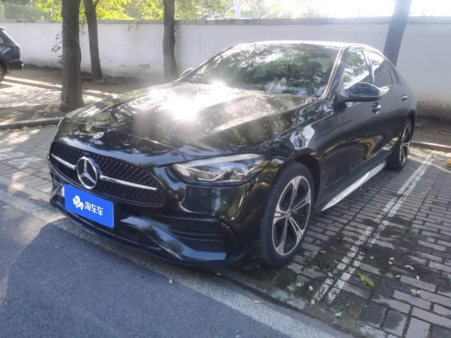 Mercedes-Benz C-Class, 2022 г., чёрный, 65 400 км Mercedes-Benz C-Class 2022 обновлённая версия C 260 L 皓夜 Спорт