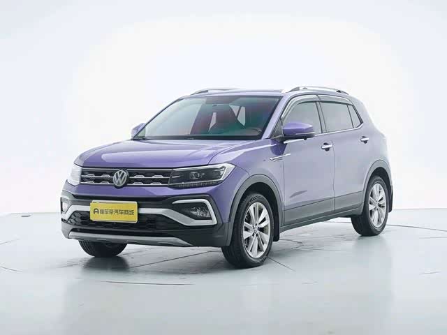 Volkswagen T-Cross, 2021 г., синий, 25 300 км Volkswagen T-Cross 2021 1.5L Автомат Комфорт