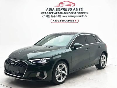 Audi A3, 2022 г., зелёный, 25 000 км