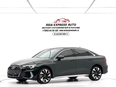 Audi A3, 2023 г., зелёный, 35 000 км