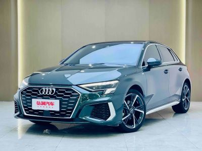 Audi A3, 2023 г., зелёный, 39 000 км