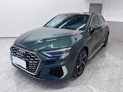 Audi A3, 2023 г., зелёный, 19 000 км
