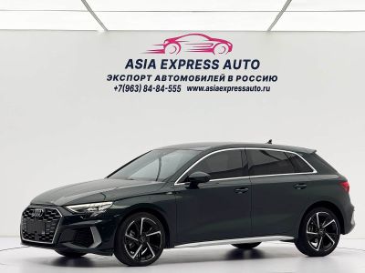 Audi A3, 2022 г., зелёный, 37 100 км