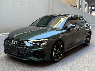 Audi A3, 2022 г., зелёный, 30 000 км