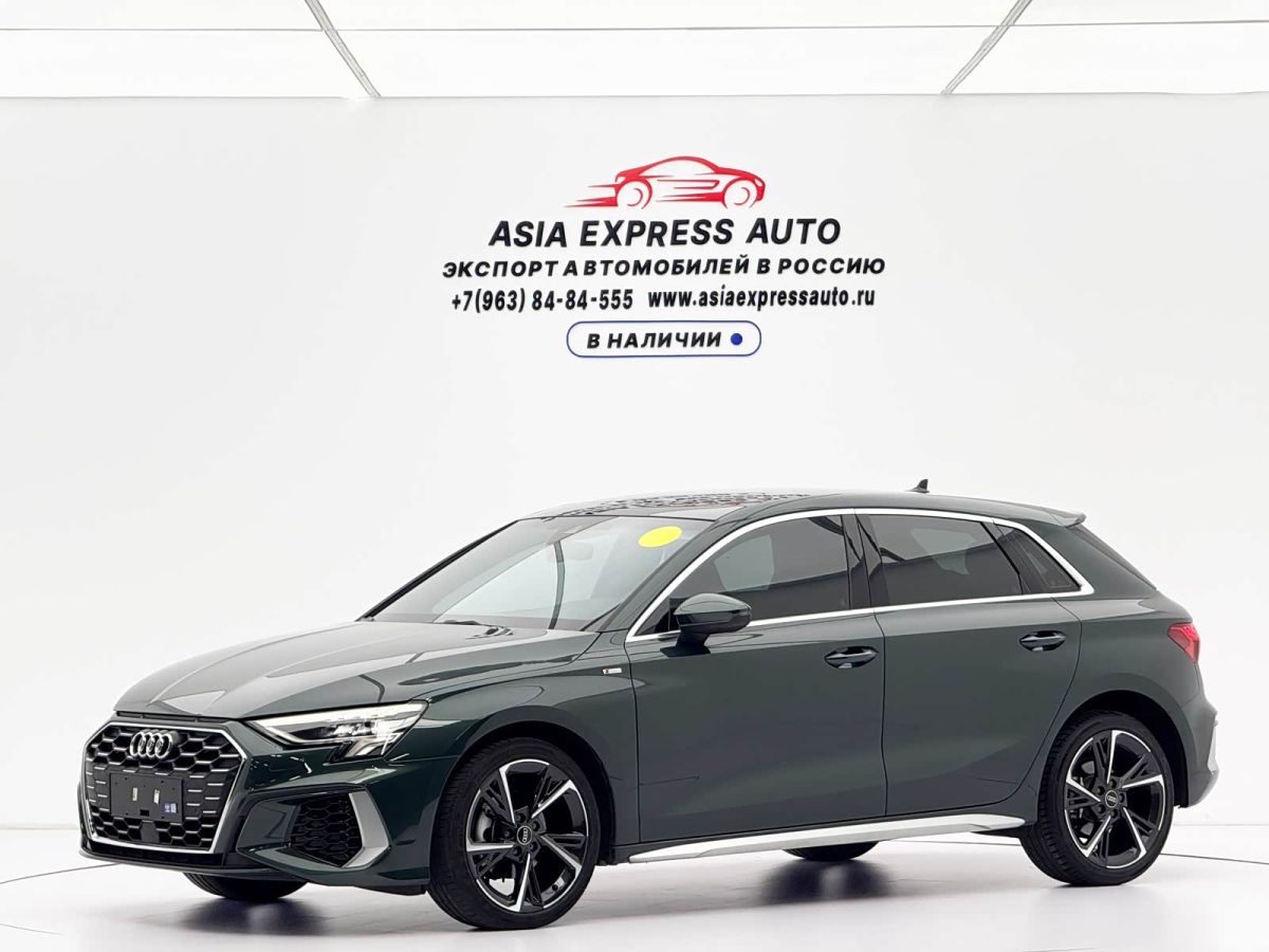 Audi A3, 2023 г., зелёный, 31 000 км