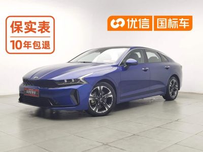 Kia K5, 2022 г., синий, 48 800 км