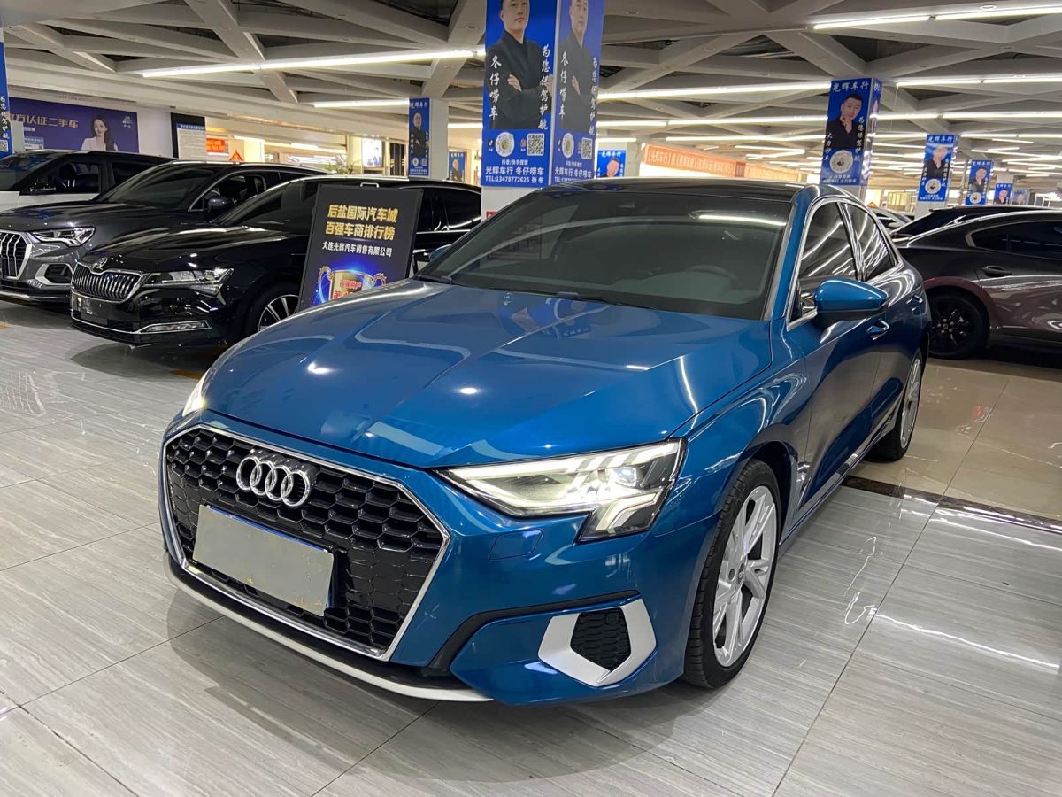 Audi A3, 2021 г., синий, 5 000 км
