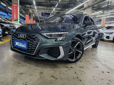 Audi A3, 2022 г., зелёный, 24 100 км