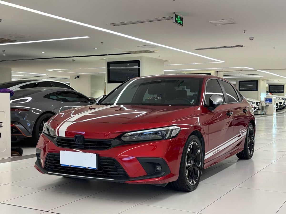 Honda Civic, 2023 г., красный / фиолетовый, 50 000 км