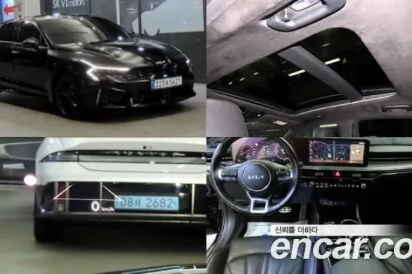 Kia обновлённая версия K5 гибрид (3 поколение), 2024 г., чёрный, 23 000 км