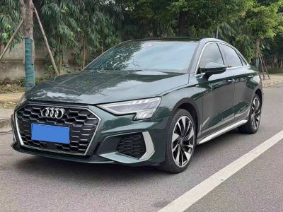Audi A3, 2023 г., зелёный, 43 000 км