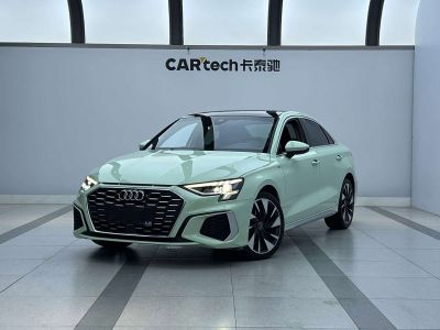 Audi A3, 2022 г., зелёный, 37 000 км