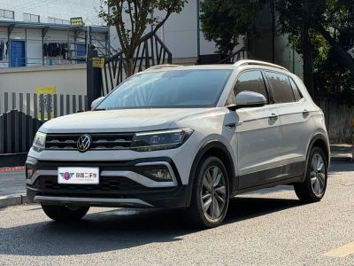 Volkswagen T-Cross, 2021 г., красный / фиолетовый, 37 000 км Volkswagen T-Cross 2022 280TSI DSG Комфорт