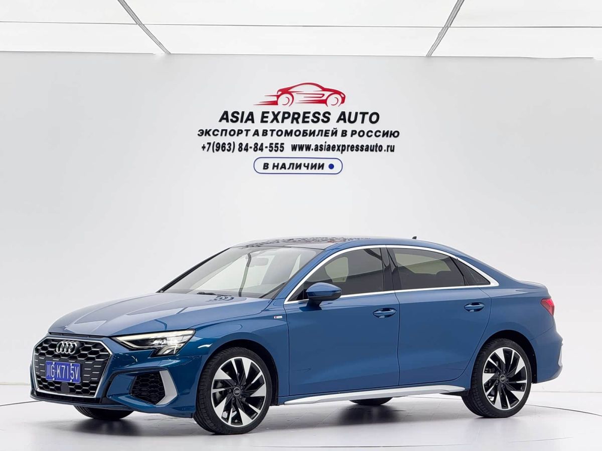 Audi A3, 2023 г., синий, 30 700 км