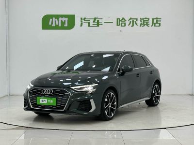 Audi A3, 2022 г., зелёный, 25 000 км