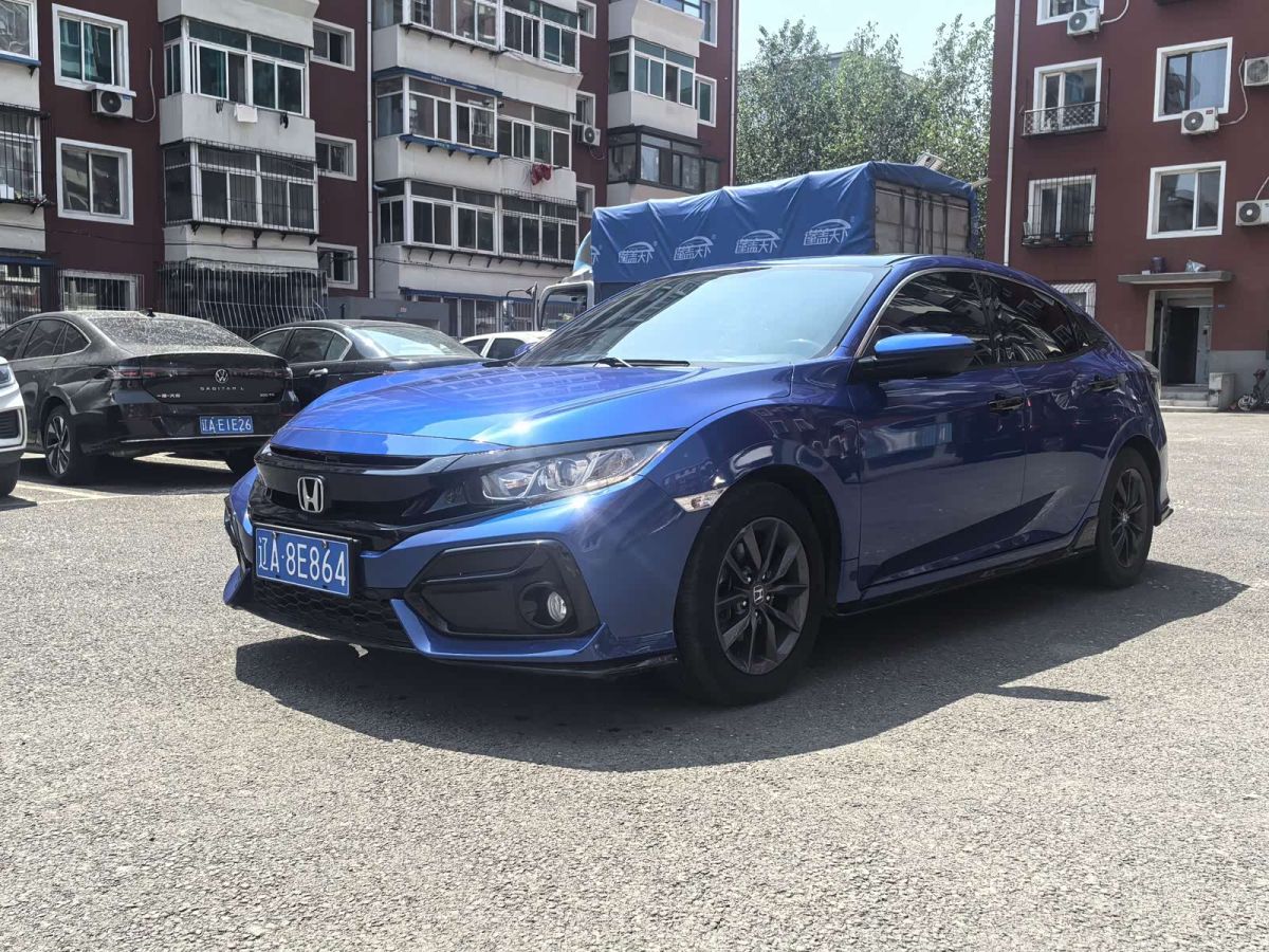 Honda Civic, 2021 г., синий, 78 000 км