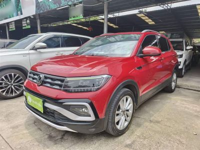 Volkswagen T-Cross, 2022 г., красный / фиолетовый, 35 000 км Volkswagen T-Cross 2021 280TSI DSG Комфорт