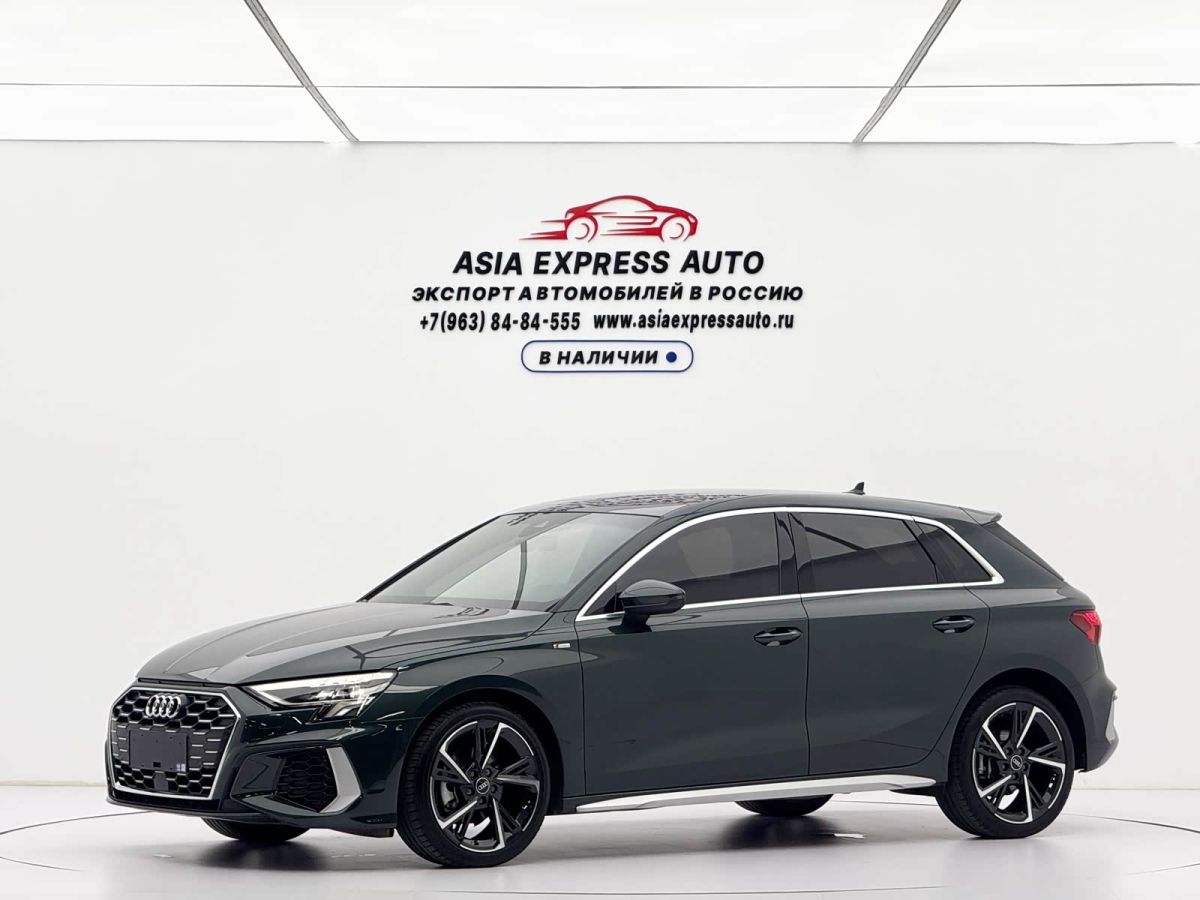 Audi A3, 2023 г., зелёный, 38 600 км