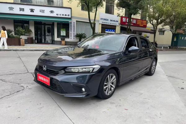 Honda Civic, 2022 г., синий, 46 000 км