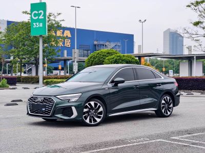 Audi A3, 2023 г., зелёный, 41 000 км