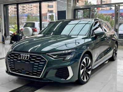 Audi A3, 2023 г., зелёный, 20 000 км